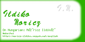 ildiko moricz business card